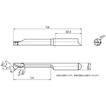 溝入れ工具 インサート 内径加工用 nanoAコート GT106． グーリング