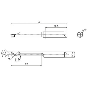溝入れ工具 インサート 内径加工用 nanoAコート GT106． グーリング