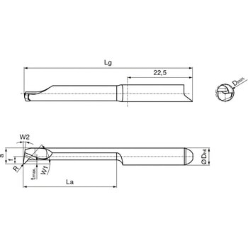 溝入れ工具 インサート 内径加工用 nanoAコート GJ106． グーリング
