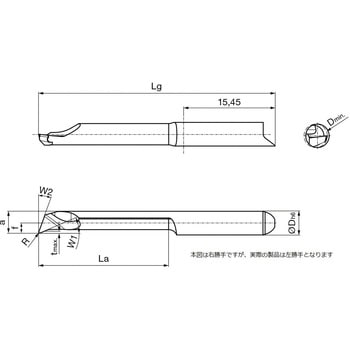 溝入れ工具 インサート 内径加工用 nanoAコート GT104． グーリング