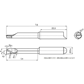 溝入れ工具 インサート 内径加工用 nanoAコート GT106． グーリング