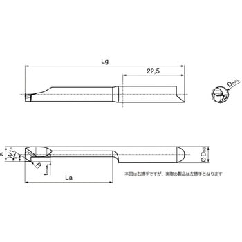溝入れ工具 インサート 内径・面取り加工用 nanoAコート GT106． グーリング