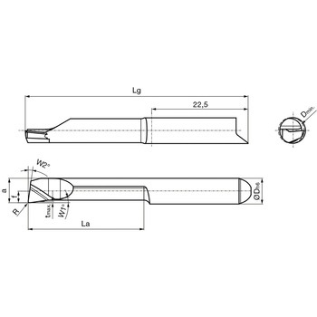 溝入れ工具 インサート 内径加工用 nanoAコート GT106． グーリング