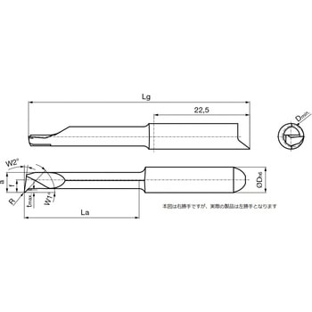 溝入れ工具 インサート 内径加工用 nanoAコート GT106． グーリング