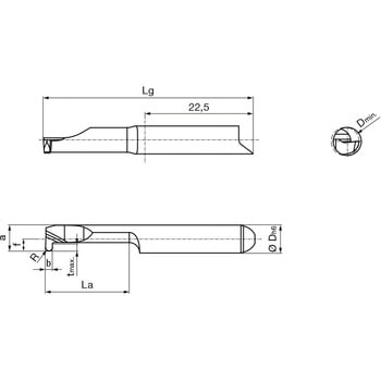 溝入れ工具 インサート 内径フルR溝入れ加工用 nanoAコート GE108． グーリング