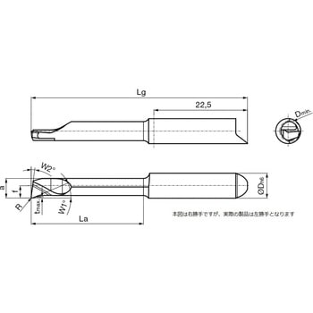 溝入れ工具 インサート 内径加工用 nanoAコート GT108． グーリング