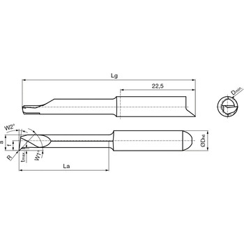 溝入れ工具 インサート 内径加工用 nanoAコート GT108． グーリング