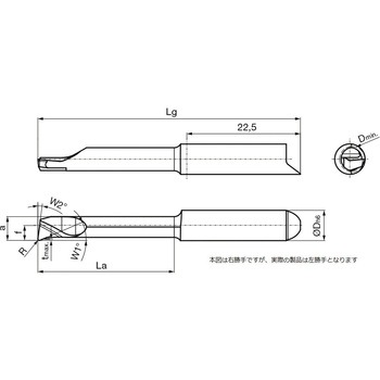 溝入れ工具 インサート 内径加工用 GT108． グーリング
