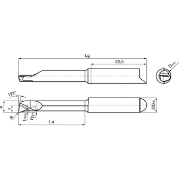溝入れ工具 インサート 内外径溝入れ加工用 TiCNコート GE305． グーリング