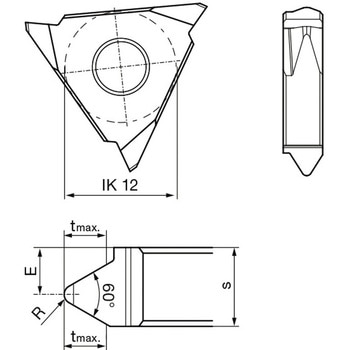 溝入れ工具 インサート 外径ねじ切り さらい刃なし メートルねじ用 FIREコート GG305． グーリング
