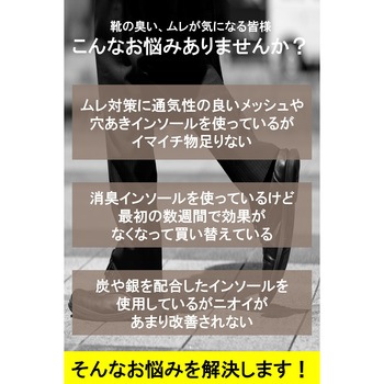 ムレ&足臭対策インソール Silica Comfort