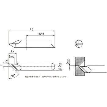溝入れ工具 インサート 内径端面穴面取り加工用 GA104． グーリング