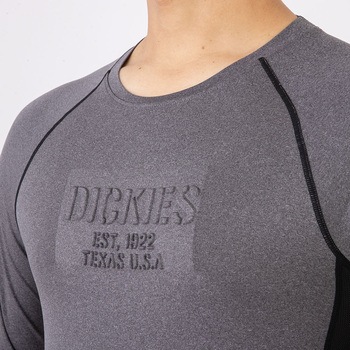 ドライパワーサポート 長袖 (立体プリント入り) Dickies(ディッキーズ)