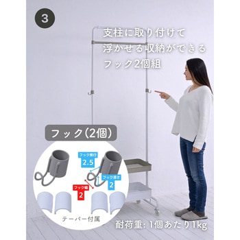 バスケットトローリー用 パーツセット YAMAZEN(山善)