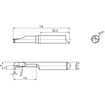 溝入れ工具 インサート 内径溝入れ加工用 nanoAコート GE108． グーリング
