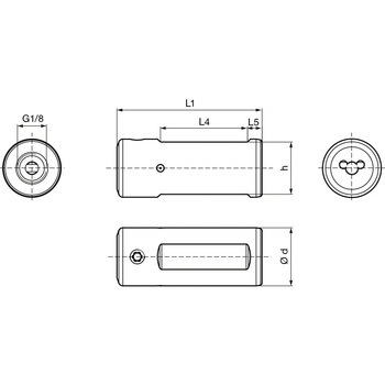 溝入れ工具 丸シャンクホルダ・上部クランプねじ Citizen machine用 レギュラ- GB104． グーリング