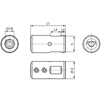 溝入れ工具 丸シャンクホルダ・上部クランプねじ Citizen machine用 レギュラ- GB106． グーリング