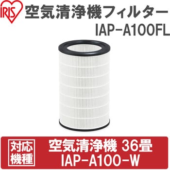 IAP-A100-W 空気清浄機 1台 アイリスオーヤマ 【通販サイトMonotaRO】