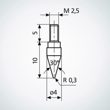 測定子 円錐形状 904 マール社