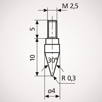 測定子 円錐形状 904 マール社