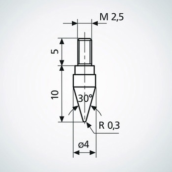 測定子 円錐形状 904 マール社