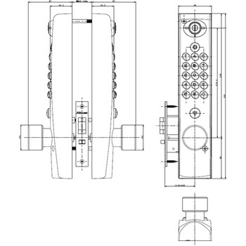 K443C-WB �L�[���b�N�X4000(���ʃ{�^���^�C�v) ���򐻍쏊 57551909