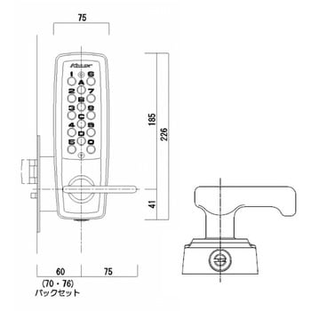 22423M-WB キーレックス2100シリーズ 1個 長沢製作所 【通販サイト