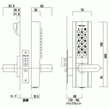 22623D-MU キーレックス1100シリーズ 1個 長沢製作所 【通販サイト