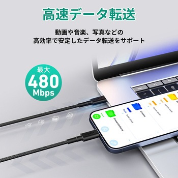 USB-C TO Cケーブル AUKEY(オーキー)