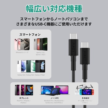 USB-C TO Cケーブル AUKEY(オーキー)