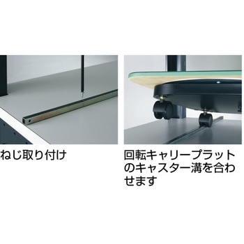”回転キャリープラット” レール(直線用) TRUSCO