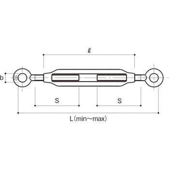 鉄 ターンバックル(オーフ) ユニクロメッキ AIOULE(ふじわら)