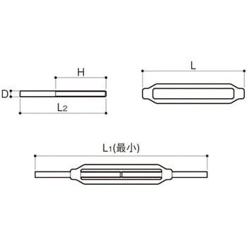 ターンバックル(ストレート) ステンレス AIOULE(ふじわら)