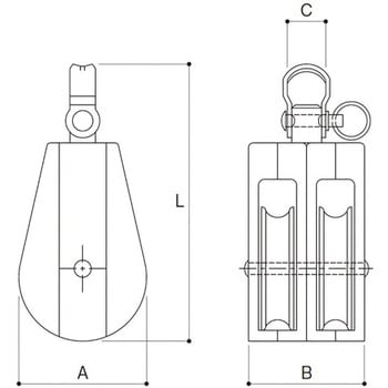 AD-5 A-ブロック 2車(固定式) 1個 ふじわら(AIOULE) 【通販サイト