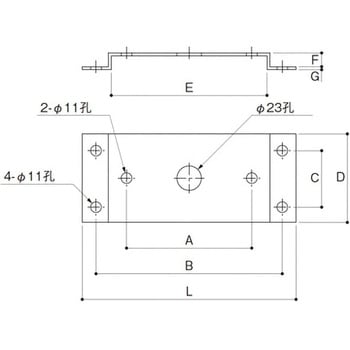 固定ブロック90mm用取付台座 ふじわら(AIOULE) 滑車 【通販モノタロウ】