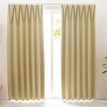 防炎・1級遮光(多色)ドレープカーテン ベルーイ ユニベール