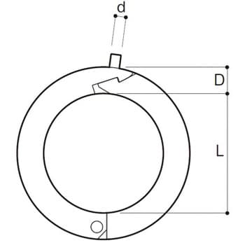 CCT-6 ピン止めチェーンキャッチ 1個 ふじわら(AIOULE) 【通販サイト