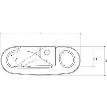 チェーンフックB型 ステンレス AIOULE(ふじわら)