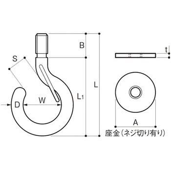 ボルトフック ステンレス AIOULE(ふじわら)