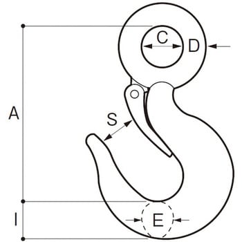 JF--0.5 重量フック ステンレス 1個 ふじわら(AIOULE) 【通販サイト