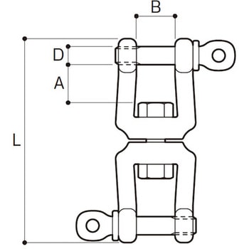 ダブルシャックル ステンレス AIOULE(ふじわら)