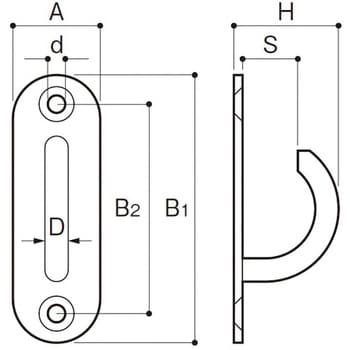 OPD-6 オープンパッドアイ ステンレス 1個 ふじわら(AIOULE) 【通販