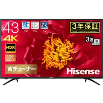 43F60E 液晶テレビ F60Eシリーズ [43V型 /4K対応] 1個 Hisense