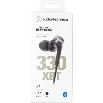 ブルートゥースイヤホン カナル型 ATH-CKS330XBT  [リモコン・マイク対応 /ワイヤレス(左右コード) /Bluetooth] audio-technica