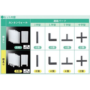 AETD382 カンタンウォール 1セット 岐阜プラスチック工業(RISU/リス