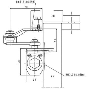 PS-5002 旧型3つ穴 ドアクローザー 5000シリーズ パラレル型(ストップ