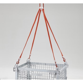 フック付きベルトスリング 4本吊り - TRUSCO