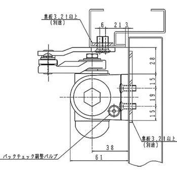 ドアクローザー BL認定 パラレル型 (ストップなし) NEW STAR(日本ドアーチェック製造)
