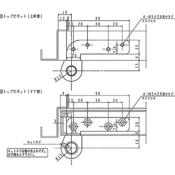 SUS-3C ヒンジ PH SUS製 R 1個 NEW STAR(日本ドアーチェック製造