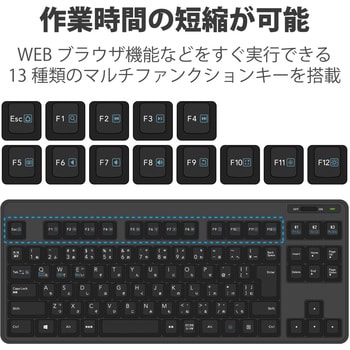 TK-FBM111BK キーボード ワイヤレス Bluetooth 無線 ミニキーボード